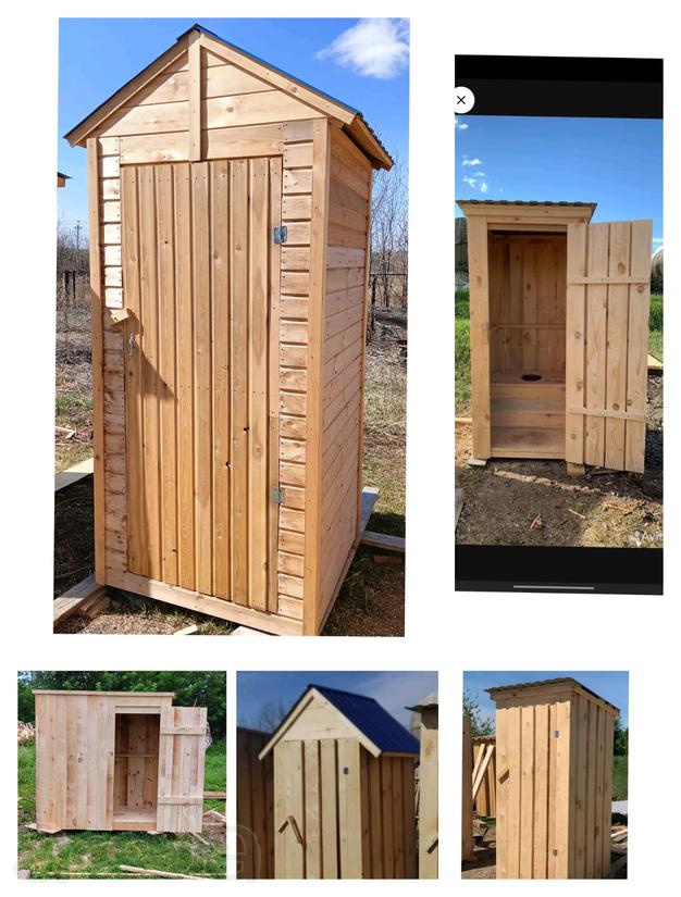 Деревянный туалет для дома и дачи
